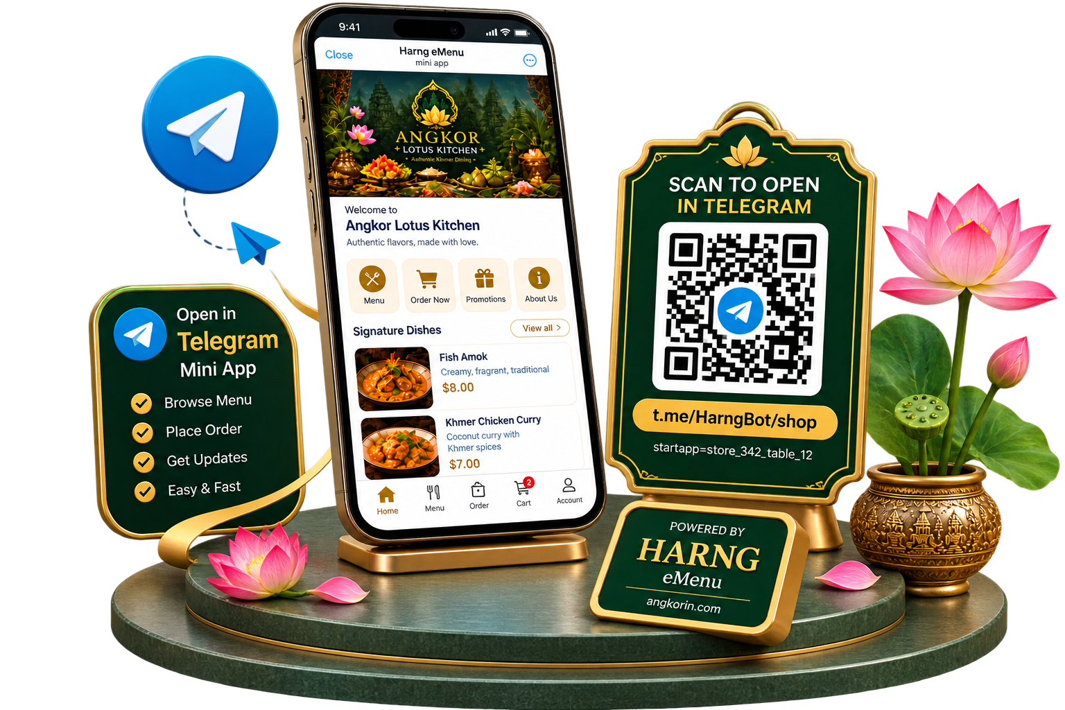 Your shop, inside Telegram